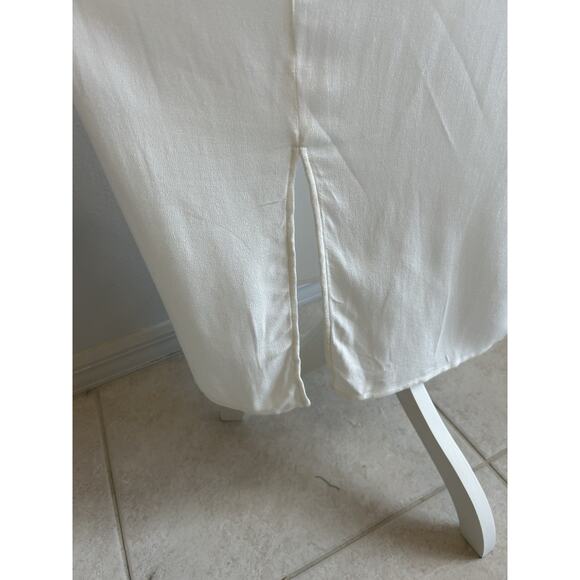 Christy Dawn Casual Slip Dress Maxi Long Recycle ECO Luxury Minimal USA XL - Picture 10 of 13